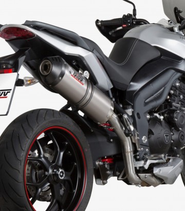 MIVV Oval Exhaust Titanium for Triumph Tiger 1050 / Sport (17-21) T.017.LNC