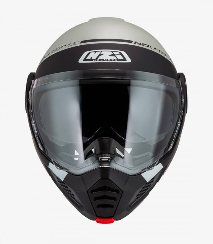 Casco Modular NZI Minimod Duo Involt Gris y Negro Mate