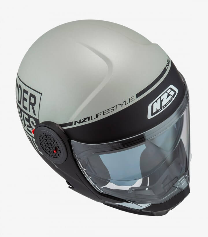 Casco Modular NZI Minimod Duo Involt Gris y Negro Mate
