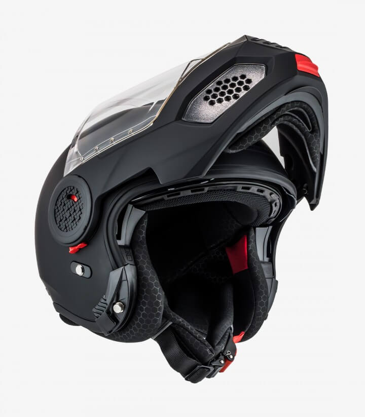 NZI Minimod Duo Matt Black Modular Helmet
