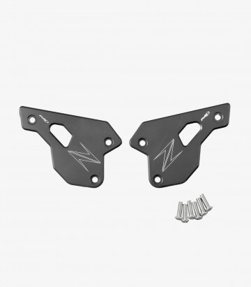 Puig Heel Plates Black for Kawasaki Z900SE (25) 22007N