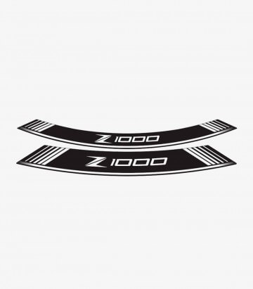 Tiras de llantas Kawasaki Z1000 especiales de Puig color Blanco