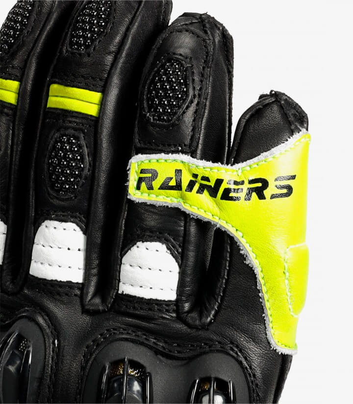 Rainers Game Racing Gloves Junior color Black & Fluor