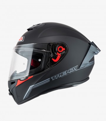 Casco Integral NZI Trendy 3 Stream Solid Nouveau Negro Mate