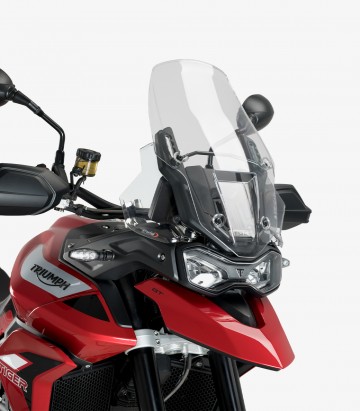 Puig Transparent Upper Deflectors 22330W for Triumph Tiger 900, 850 Sport (20-25)