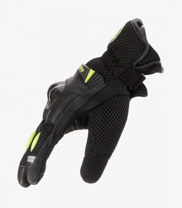 Guantes de verano unisex G-28 de Rainers en color negro y fluor G28F