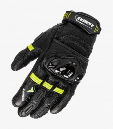 Guantes de verano unisex Road de Rainers en color negro y fluor ROADF