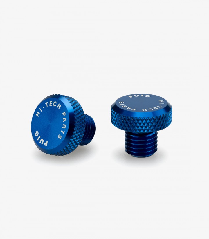 Puig Mirror Thread Cap Blue 21803A for several models of Ducati & Zontes