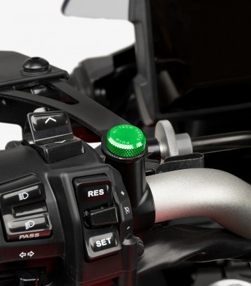 Puig Mirror Thread Cap Green 21803V for several models of Ducati & Zontes