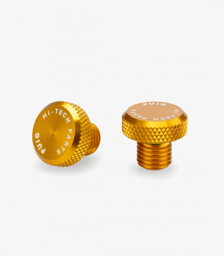 Puig Mirror Thread Cap Gold 21803O for several models of Ducati & Zontes