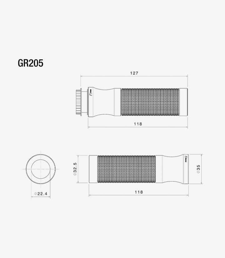 Puños Rizoma Sport Dorados GR205G