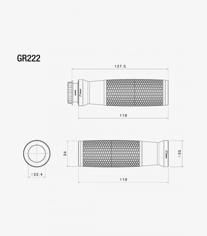 Rizoma Urlo Grips Green GR222V