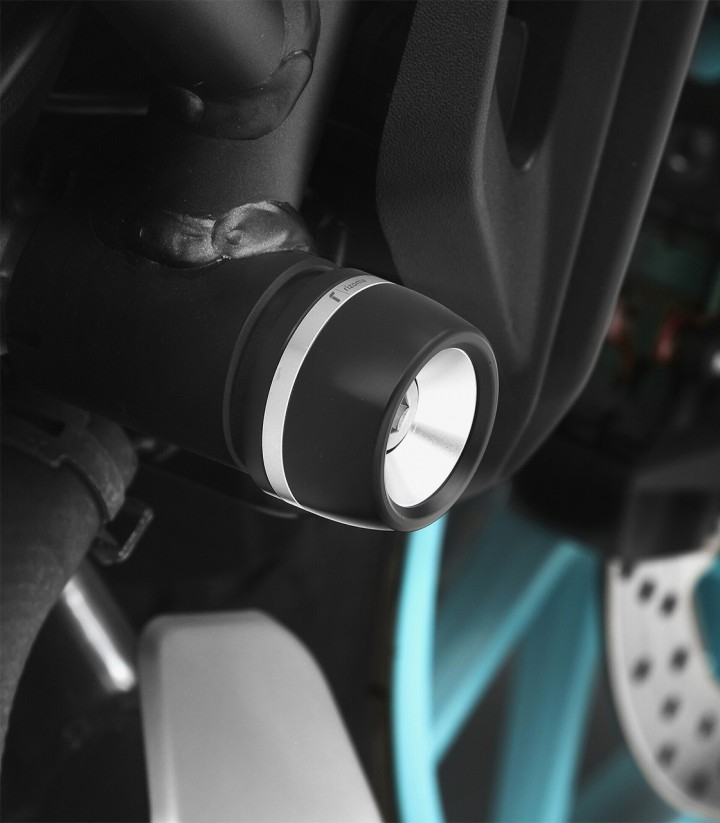 Topes Anticaída Rizoma Plateados Yamaha MT-07 / Pure / Y-AMT (21-25) PM224A
