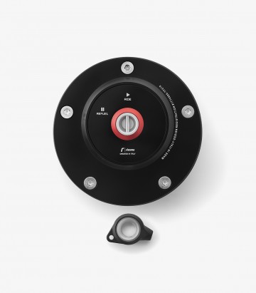 Tapón Depósito Street Negro Rizoma Honda CB1000R, CBR1000RR, CBR600, Hornet 600, VTR1000 (00-25) TF020B