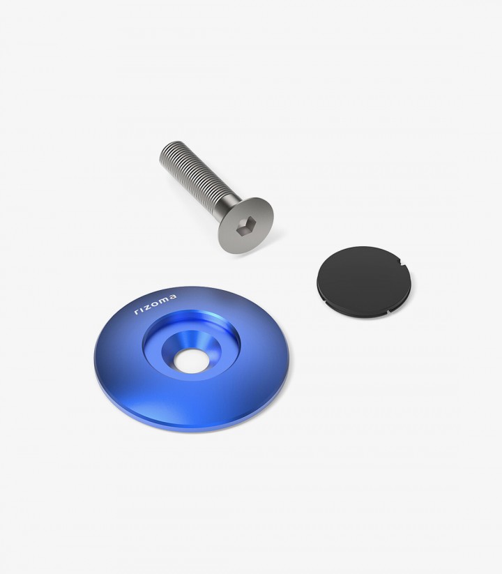 Rizoma OEM Exhaust Bracket Trim BMW M 1000 R/RR, R 12, R 1200/1250/1300 GS, R nineT, S 1000 R/RR (09-26) Blue ZBW114U