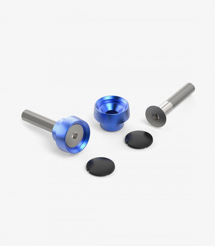 Rizoma OEM Handguard Bolt Trim BMW F 800/850/900 GS/XR, R 1200/1300 GS, S 1000 XR (10-25) Blue ZBW110U