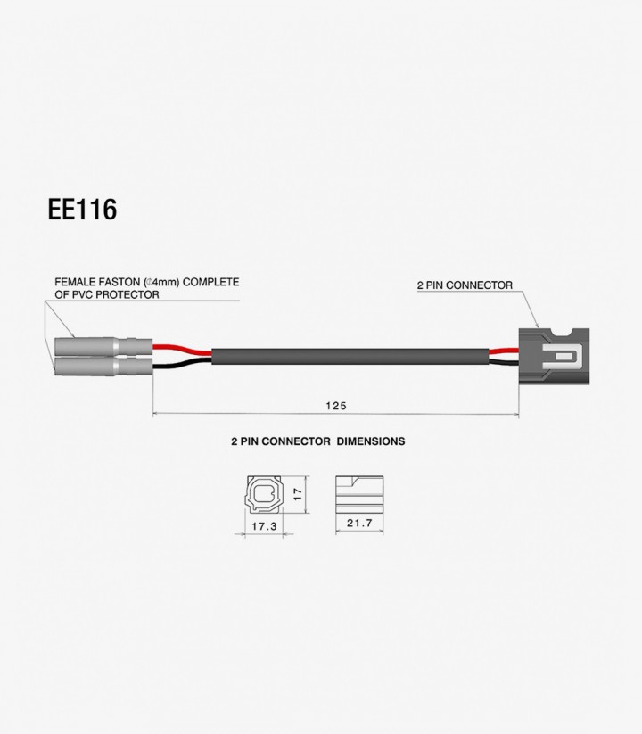 Rizoma Turn Signals Wiring Kit for various models of Yamaha EE116H