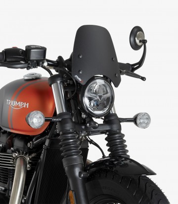 Triumph Bonneville Bobber / Black (18-26) Puig New Generation Sport Matt black Windshield 21925J 21925J