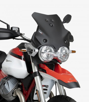 Moto Guzzi V85 STRADA (25-26), V85TT 850 / Travel (25-26) Puig Sport Matte Black Windshield 22432J