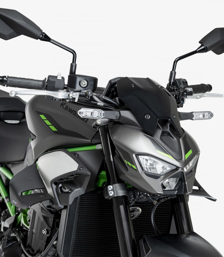 Alerones laterales D12 22445J Puig Kawasaki Z900/SE (25-26) Negro mate