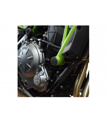 Puig Frame Caps Kawasaki Ninja 650 (17-26), Z650 (17-26) in Black 9637N