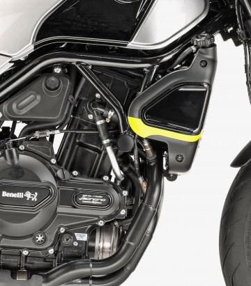 Puig Frame Caps Benelli Leoncino 500 / Trail, Leoncino 500 Trail (16-26) in Black 3520N