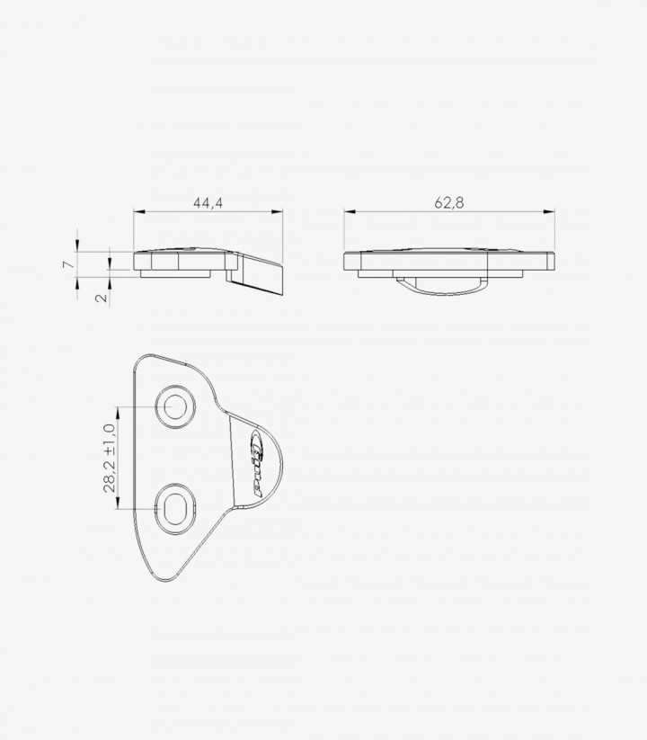 Tapas Retrovisor Puig en Negro Yamaha YZF-R1 / R6 / R7 / R9 (15-26) 3845N