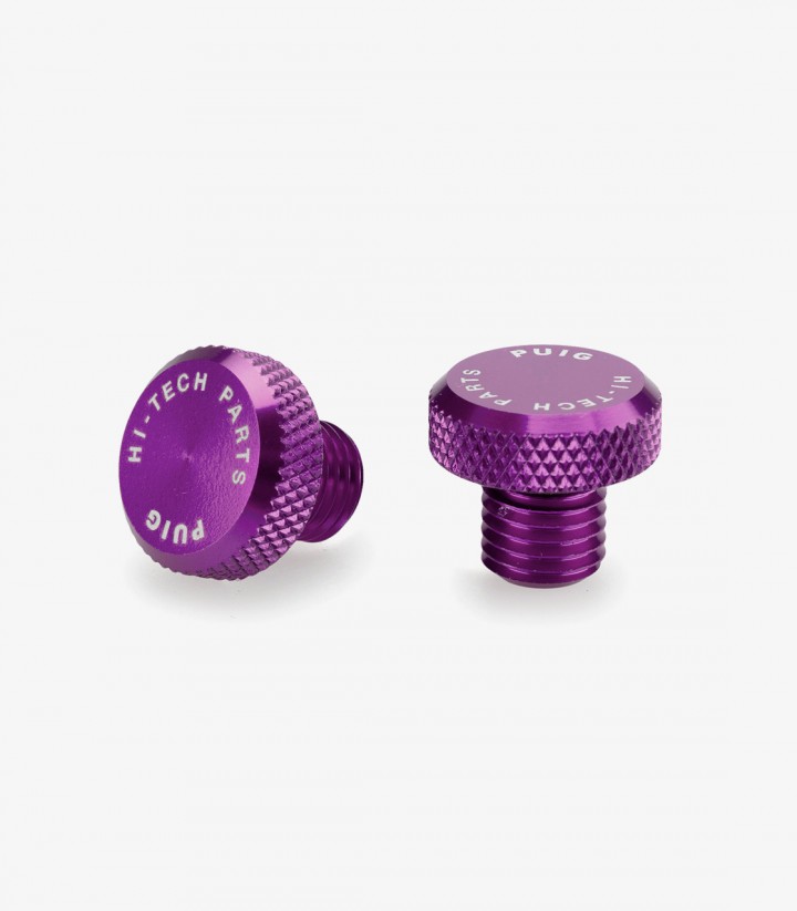 Puig Mirror Thread Caps Purple 21805L for several models of BMW