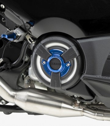 Puig Blue Clutch Cover Yamaha T-MAX 530 / DX / SX (17-19), T-MAX 560 / Tech Max (20-26) 9855A
