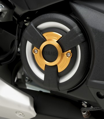 Puig Gold Clutch Cover Yamaha T-MAX 530 / DX / SX (17-19), T-MAX 560 / Tech Max (20-26) 9855O