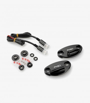 Tapas Retrovisor con Intermitente Tab Puig en Negro Kawasaki ZX-10R (16-26), ZX-10RR (17-26) 22041N