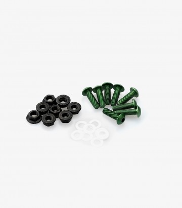 Blister Pack 6 Tornillos M5 con Tuercas Verde Puig 0956V