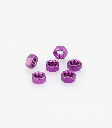Blister 6 Tuercas M5 Lila Puig 0763L