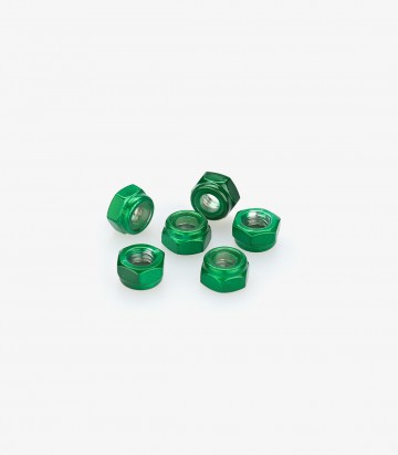 Blister 6 Tuercas Autoblocante M6 Verde Puig 0736V