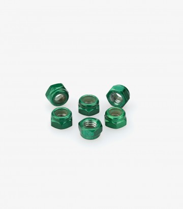 Blister 6 Tuercas Autoblocante M5 Verde Puig 0735V
