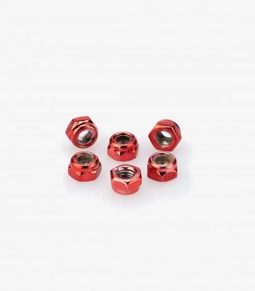 Blister 6 Tuercas Autoblocante M5 Rojo Puig 0735R