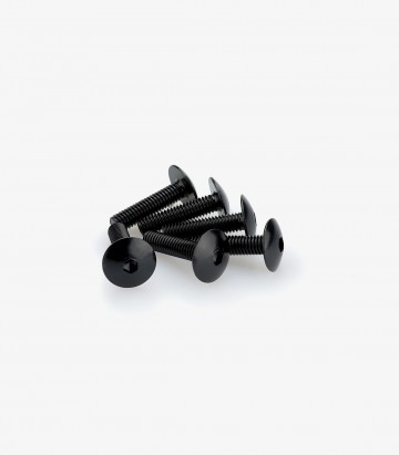 Blister 6 Tornillos Abombados M6x25mm Negro Puig 0689N