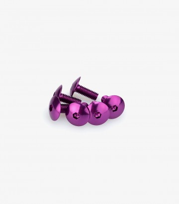 Blister 6 Tornillos Abombados M5x15mm Lila Puig 0611L