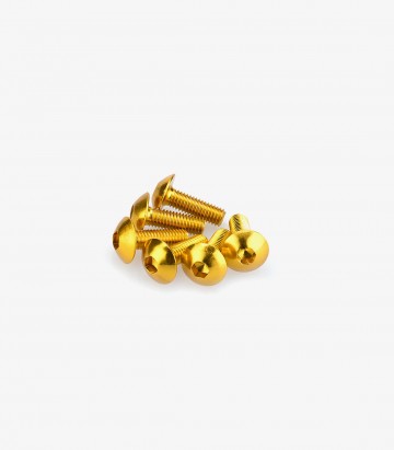 Blister 6 Tornillos Abombados M5x15mm Amarillo Puig 0543G