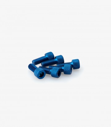 Puig 6 M6x15mm Allen Screws in Blue 0363A