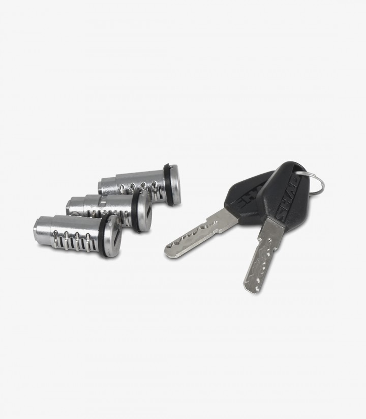 Kit de Llaves Negras y Bombines para Maletas SHAD D1TRBOR