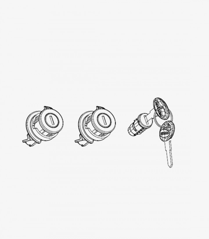 Kit de Llaves Rojas y Bombines para Maletas SHAD 203134R1