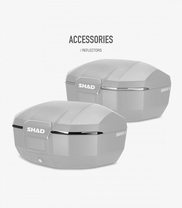Maleta central SHAD SH51 Símil Carbono 51 Litros