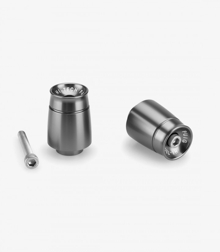 Contrapesos Sport 21010Y Puig color Titanio para Yamaha FJR1300, FZS600, FZ1 / FZ8, MT-07 / 09, YZF-R1 / R6 / R9