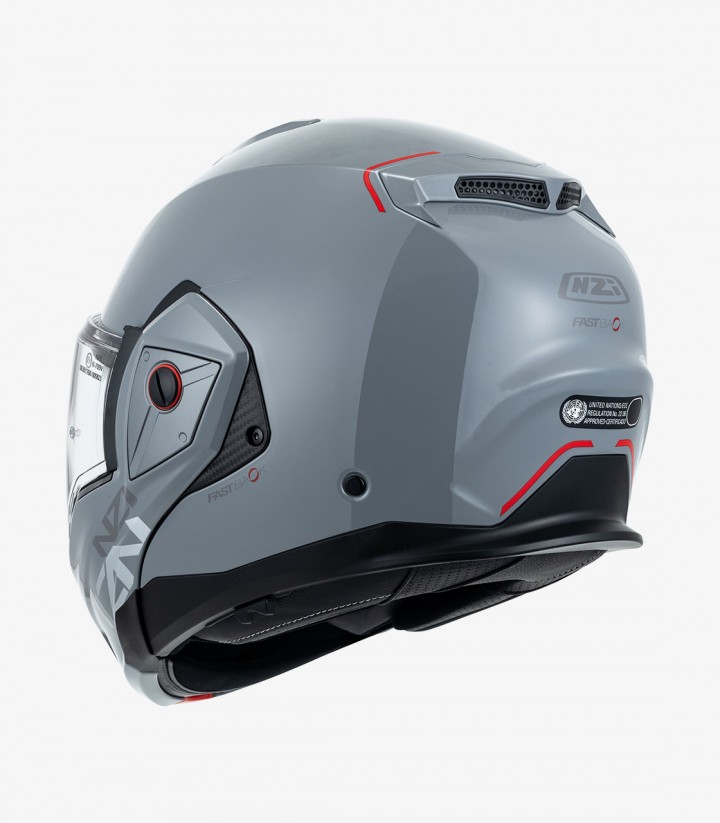 Casco Modular NZI Fastback Duo Solid Gris Nardo