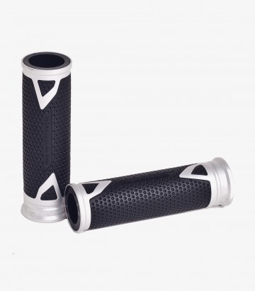 Puños de moto Radikal 123mm color Plata de Puig 8191P