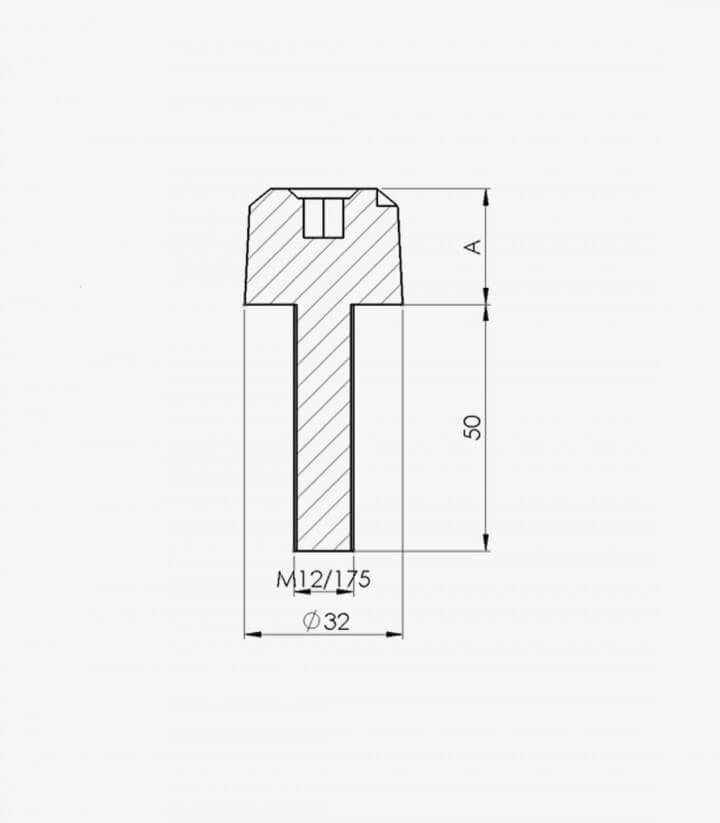 Contrapesos Cortos Puig color Plata para BMW R Nine T/Pure/Racer/Scrambler/Urban G/S