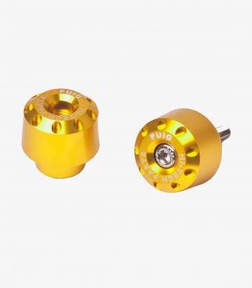 Puig Short Bar Ends in Golden for BMW R1200 R, S1000 XR
