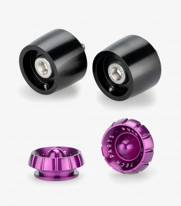 Contrapesos Thruster 22096N+9420L Puig color Lila para Yamaha MT-09 (24-25)