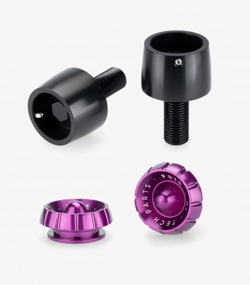 Puig Thruster 21627N+9420L Bar Ends in Purple for Suzuki GSX-8R/S, GSX-R 1000/R, GSX-R1300 Hayabusa